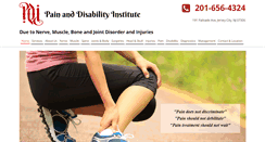 Desktop Screenshot of painanddisability.org